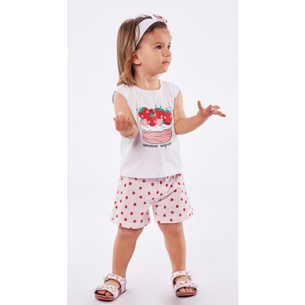 Σετ Μακό Λευκό  "Strawberry" - Ebita - Image 2
