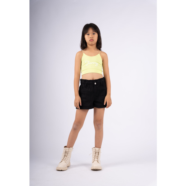 Crop Top Λαχανί "Funny" 242110 - Ebita