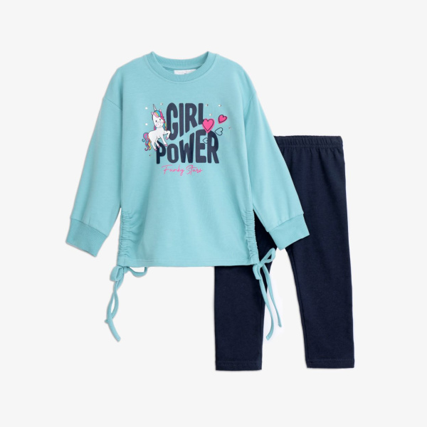 Σετ Κολάν Γαλάζιο "Girl Power" 225-721114-2 - Funky - Image 2