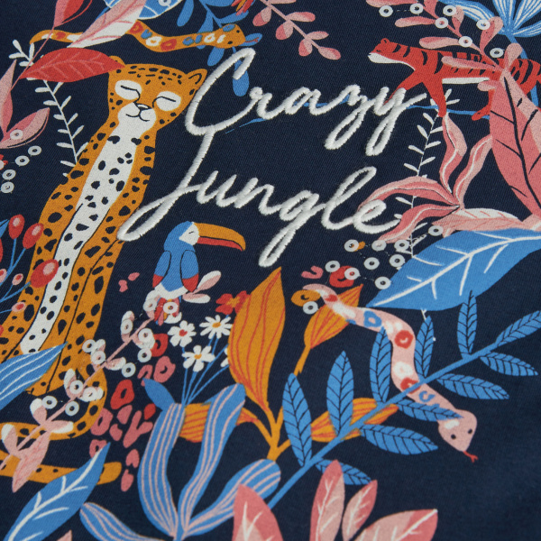 Μπλούζα Μακό Μπλε "Jungle" 429049-2440 - Boboli - Image 2