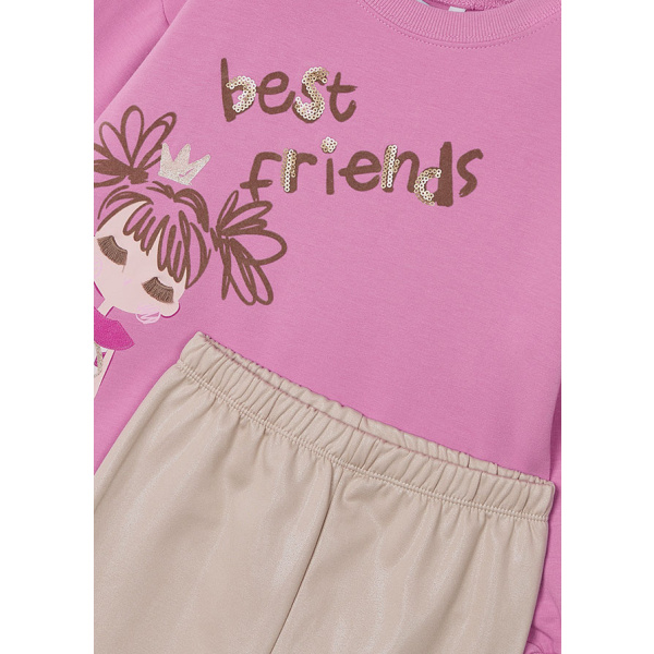 Σετ Κολάν Ροζ "Best Friends" 14-04708-052 - Mayoral - Image 2