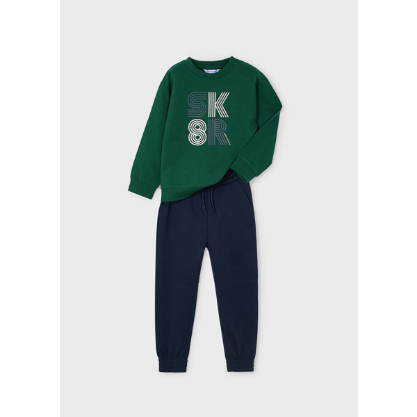 Σετ Φόρμα Φθινοπωρινή Πράσινη "SK8R" 14-04883-096 - Mayoral