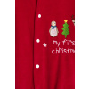 Ολόσωμο Φορμάκι Κόκκινο Βελουτέ "My first christmas" 225-050156-1 - Funky - Image 2