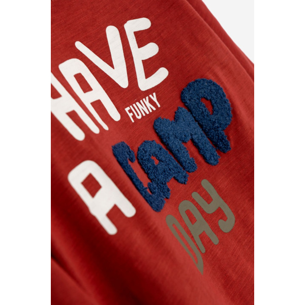 Μπλούζα Μπορντό Μακό "Have a game day" 225-306104-1 - Funky - Image 3