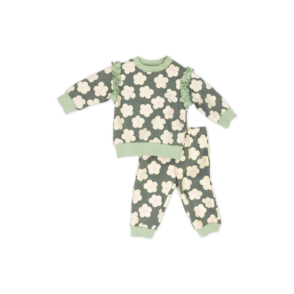 Σετ Φόρμα Πράσινο Floral  45-8856 - New College