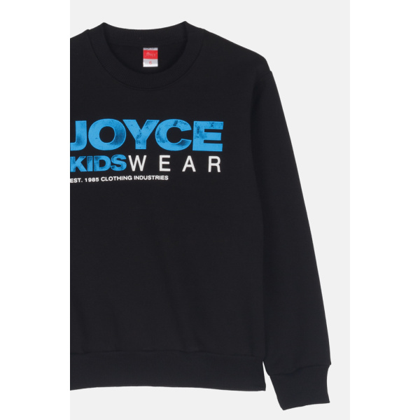 Μπλούζα Μαύρη Φούτερ "Joyce kids wear" 2464515b - Joyce - Image 2