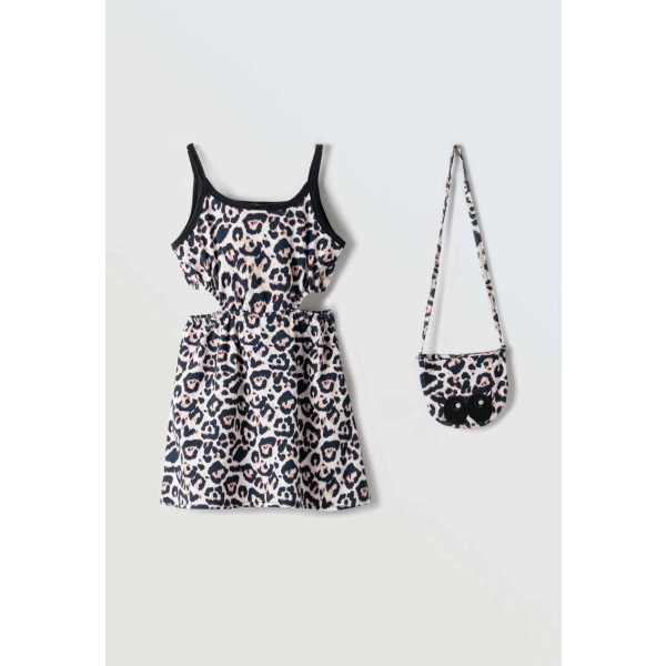 Αμάνικο Φόρεμα Μακό Animal Print 254274 - Ebita - Image 2