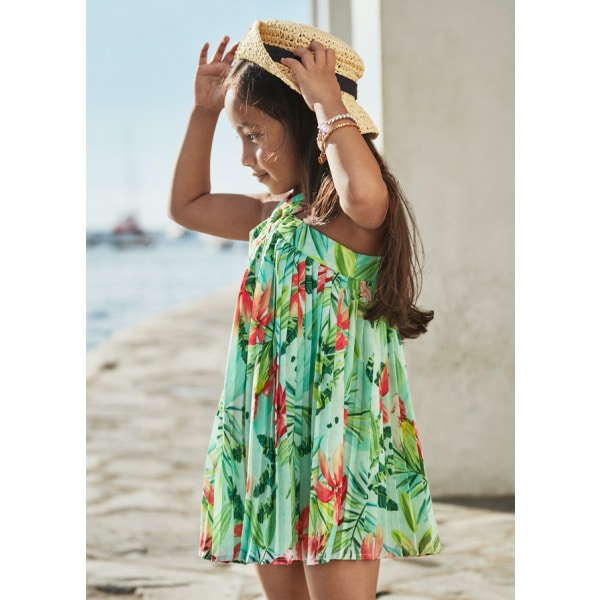 Φόρεμα Πλισέ Πράσινο Floral 25-03934-033 - Mayoral