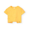Μπλούζα Κοντομάνικη Μακό Κίτρινη Crop Top 401117-1216 - Boboli