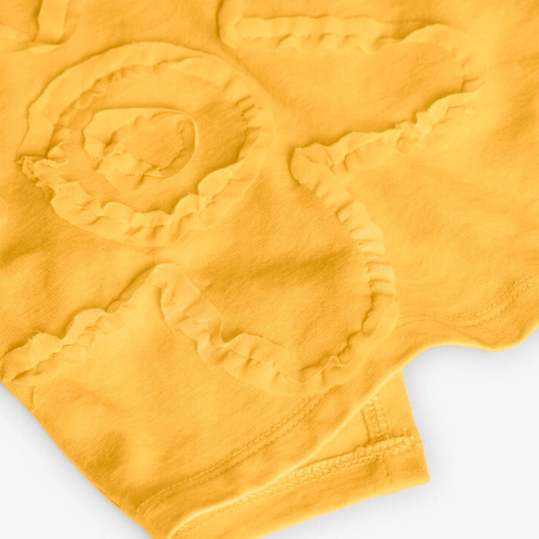 Μπλούζα Κοντομάνικη Μακό Κίτρινη Crop Top 401117-1216 - Boboli - Image 4