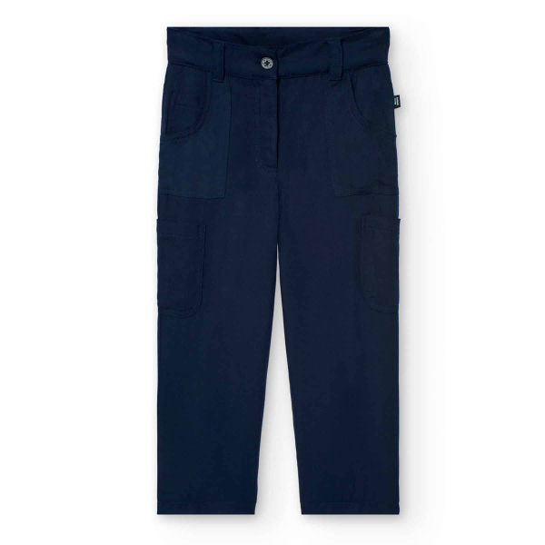 Παντελόνι Wide Leg Μπλε Cargo Ελαστικό 441054-2440 - Boboli