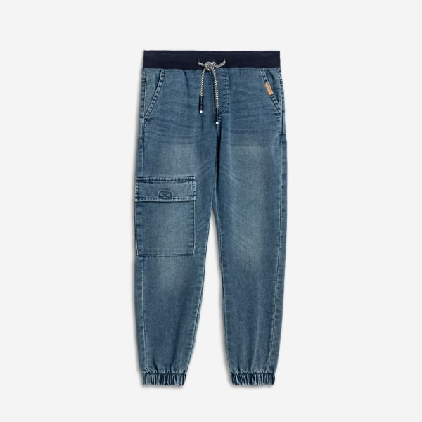 Τζιν Παντελόνι Μπλε Cargo 125-112103-1 - Funky