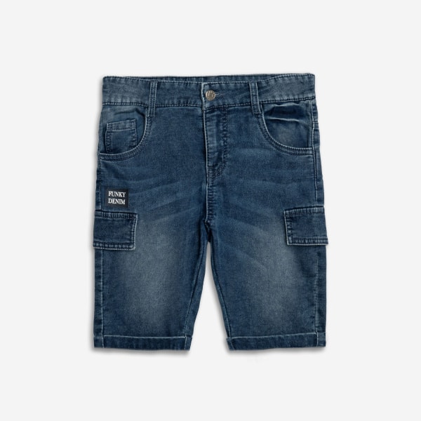 Τζιν Βερμούδα Μπλε Cargo 125-114101-2 - Funky