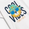 Μπλούζα Λευκή Μακό "Cool vibes" 125-305112-2  - Funky - Image 3