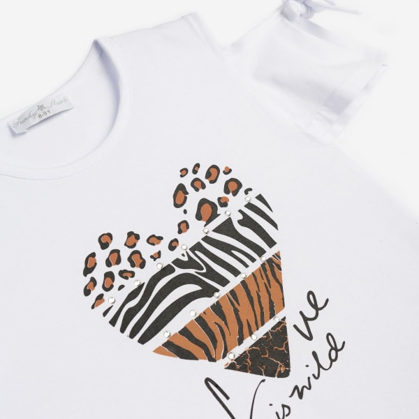 Σετ Κολάν Animal Print "Love is wild" 125-519109-1 - Funky - Image 2