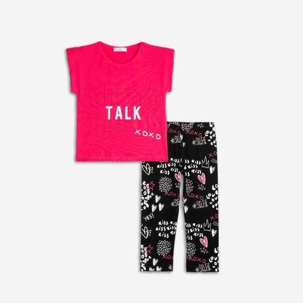 Σετ Κολάν Μακό Φούξια "Girl talk" 125-539104-1 - Funky