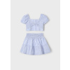 Σετ Φούστα Ριγέ Μπλε Με Crop Top Μπλούζα 25-03945-031 - Mayoral - Image 2