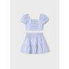 Σετ Φούστα Ριγέ Μπλε Με Crop Top Μπλούζα 25-03945-031 - Mayoral - Image 4