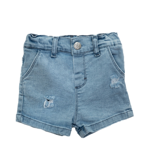 Σετ Τζιν Σορτσάκι Με Ροζ Μπλούζα Crop Top 25-10116 - Restart - Image 3