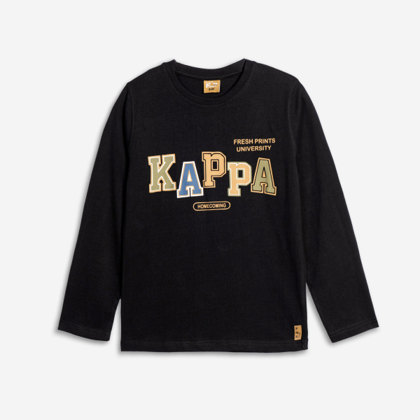 Μπλούζα Μακό Μαύρο "Kappa" 226-106100-1 - Funky