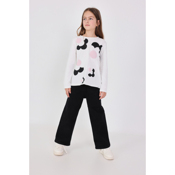 Ζιπ Κιλότ Τζιν Μαύρη 490542BLACK - Boboli