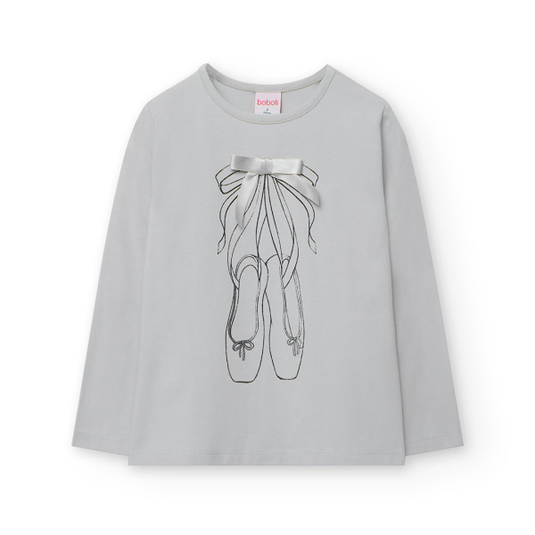 Μπλούζα Μακό Γκρι Ballerina 722045-8146 - Boboli