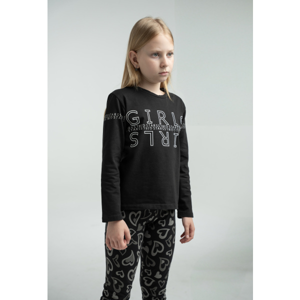 Σετ Κολάν Μαύρο "Girls"  255078b - Ebita